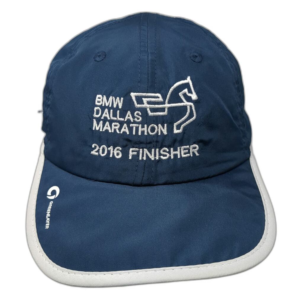 Greenlayer Blue Baseball Cap One Size BMW Dallas Marathon 2016 Finisher Hat